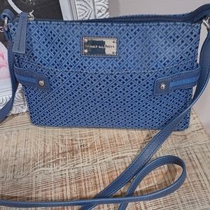Tommy Hilfiger Blue Fabric Crossbody